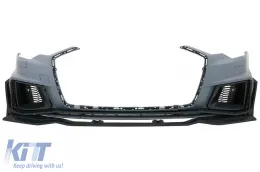 image-66-Parachoques delantero para Audi A6 C8 4K 2018-2020 RS6 Diseño Rejillas laterales PDC SRA
