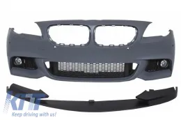 image-34-Parachoques delantero para BMW Serie 5 F10 F11 11-14 Extensión de borde M Diseño