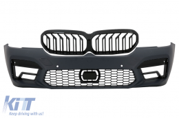 image-46-Parachoques delantero Para BMW Serie 5 G30 G31 LCI 07.2020+ M5 Look Rejillas Centrales 6 PDC