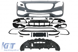 Parachoques delantero Para Mercedes W117 X117 CLA 2013-2018 CLA45 Look PDC Rejas-image-6067701