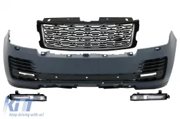 image-44-Parachoques delantero para Range Rover Vogue IV L405 18+ SVA Style Rejillas LED DRL Luces