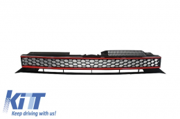 Parachoques delantero para VW Golf VI Golf 6 2008-2013 Grille GTI Look sin PDC--image-6015245