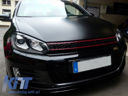 Parachoques delantero para VW Golf VI Golf 6 2008-2013 Grille GTI Look sin PDC--image-6015251