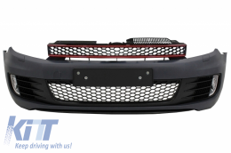 Parachoques delantero para VW Golf VI Golf 6 2008-2013 Grille GTI Look sin PDC--image-6020360