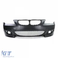 Parachoques deportivo delantero con luces antiniebla con ABE para BMW Serie 5 E60 E61 03-07-image-6276819