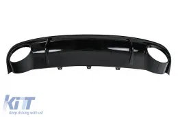 Parachoques Difusor Cansada Puntas para AUDI A4 B8 Pre Facelift 2007-2011 RS4 Look Negro-image-6277428