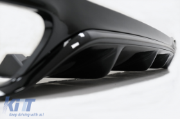 Parachoques Difusor para Mercedes Clase E W213 Sport Line  2016-2019 E63 Look Negro brillante-image-6073456