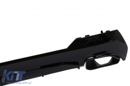 Parachoques Difusor Puntas para BMW Serie 4 G22 G23 M Sport 2020+ M440i Diseño Negro-image-6094264