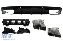 Parachoques Difusor Puntas para Mercedes CLS C257 Sport Line 18+ CLS63 Diseño-image-6095166