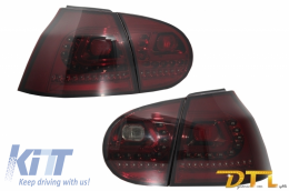 Parachoques extensión escape para VW Golf V 03-08 LED luces antiniebla R32 Look-image-6046222