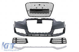 image-29-Parachoques para Audi A5 8T Facelift 2012-2016 Rejilla Parrilla Nido Abeja RS diseño