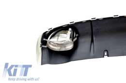 Parachoques para Audi A6 C7 4G Facelift 11-14 Difusor Escape Puntas RS6 Look-image-6048867