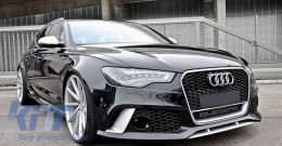 Parachoques para Audi A6 C7 4G Facelift 11-14 Difusor Escape Puntas RS6 Look-image-6048870