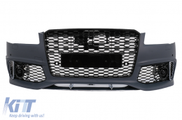 image-20-Parachoques para Audi A8 D4 Facelift D4.5 2014-2017 Parrilla RS Look PDC SRA ACC Cover