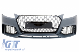 image-18-Parachoques para Audi TT 8S Mk3 14+ RS Design Rejilla De Panal Extensión Paragolpes