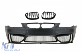 Parachoques para BMW 5 E60 Sedan E61 Touring 03-10 Rejillas M4 Look-image-6093479