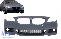 Parachoques para BMW 5 F10 F11 11-14 M-Technik Design sin faros antiniebla-image-6094045