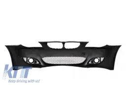 Parachoques para BMW E60 E61 03-07 M5 Look rejillas Double Stripe Negro-image-6019420