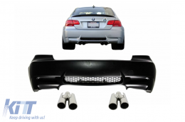 Parachoques para BMW Serie 3 E92 E93 2006-2010 M3 Design Silenciador de escape-image-6106844