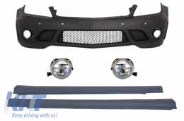 image-7-Parachoques para Mercedes C W204 07-12 PDC Antiniebla Faldones C63 Look