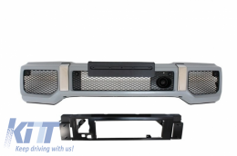 Parachoques para Mercedes Clase G W463 89-17 LED DRL Spoiler Extension G65 Look-image-6039148