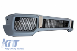 Parachoques para Mercedes Clase G W463 89-17 LED DRL Spoiler Extension G65 Look-image-6039150