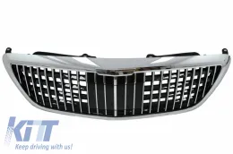 Parachoques para Mercedes S W222 Facelift 14-06.17 Vertical S63 Look Reja Cromo-image-6058008
