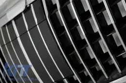 Parachoques para Mercedes S W222 Facelift 14-06.17 Vertical S63 Look Reja Cromo-image-6058011