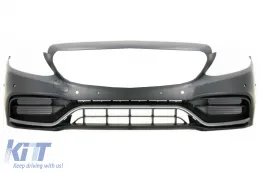 Parachoques para Mercedes W205 S205 AMG Line 14-20 C63S Look Grille Difusor Puntas-image-6064644