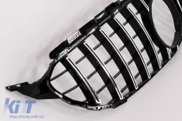 Parachoques para Mercedes W205 S205 AMG Line 14-20 Difusor Rejilla C63S Look-image-6101304