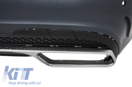 Parachoques para Mercedes W212 Facelift 2013+ Puntas Silenciador Escape AMG Look-image-6050825