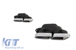 Parachoques para Mercedes W222 S-Class 13-17 Difusor Puntas Escape S63 Design-image-6017784