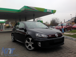 Parachoques para VW Golf VI 6 2008-2013 GTI Look Honey Comb Grilles Luz antiniebla-image-6079269