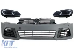image-13-Parachoques para VW Golf VI 6 MK6 08-13 Faros LED Dynamic R20 Look PDC