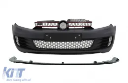 image-34-Parachoques para VW Golf VI Golf 6 08-13 Lip Extension Spoiler Negro GTI Look