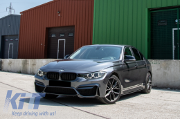 Parachoques Paragolpes para BMW 3er F30 F31 Pre-LCI LCI 11-18 M4 Look PDC SRA-image-6032485