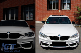 Parachoques Paragolpes para BMW 3er F30 F31 Pre-LCI LCI 11-18 M4 Look PDC SRA-image-6070121