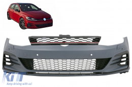 Parachoques Paragolpes para VW Golf VII 7 5G 2013-2017 7.5 GTI Look Rejillas-image-6091489