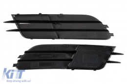Parachoques Parrilla Inferior cubiertas rejillas laterales para Audi A6 C7 4G 2012-2015 Sin ACC-image-6069837