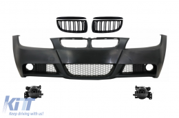 image-8-Parachoques Rejilla para BMW 3 Series E90 E91 04-08 Fumar Antiniebla