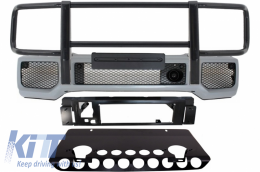 image-5-Parachoques Skid Plate Off Road BullBar para Mercedes G Clase W463 89-17 A-Look-
