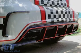 Parachoques Splitters Fins Flips para Mercedes Clase A W176 A45 2012-2018 Aero Edition Look-image-6096227