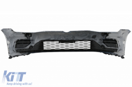 Parachoques Spoiler para VW Golf 7.5 17-20 Rejilla Central Chrome R Line Look-image-6063607