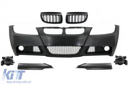 image-27-Parachoques Spoiler Rejilla para BMW 3 Series E90 E91 04-08 Fumar Antiniebla