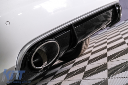 Parachoques Trasero Cenefa Difusor Puntas Escape para Audi A4 2012-2015 RS4 Look-image-6083855