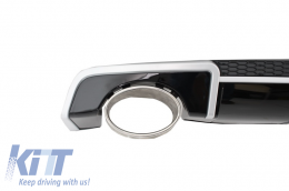 Parachoques trasero difusor Cansada Puntas para Audi A3 8V Sedan Cabrio 2012-2015 RS3 Look-image-6023164
