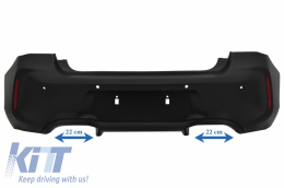 Parachoques trasero para BMW Serie 1 F20 F21 LCI 2015-06.2019 Diseño M2-image-6047381