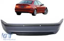image-70-Parachoques trasero para BMW Serie 3 E46 4D Sedan 1998-2004 M-Technik Look Agujeros PDC