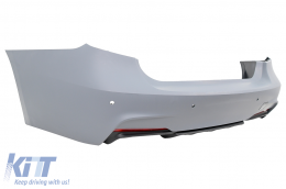 Parachoques trasero para BMW Serie 3 F30 2011+ M-Technik Look PDC Difusor-image-6018957