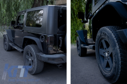 Parachoques trasero para Jeep Wrangler Rubicon JK 07-17 10th Anniversary Hard Rock Style-image-6052420